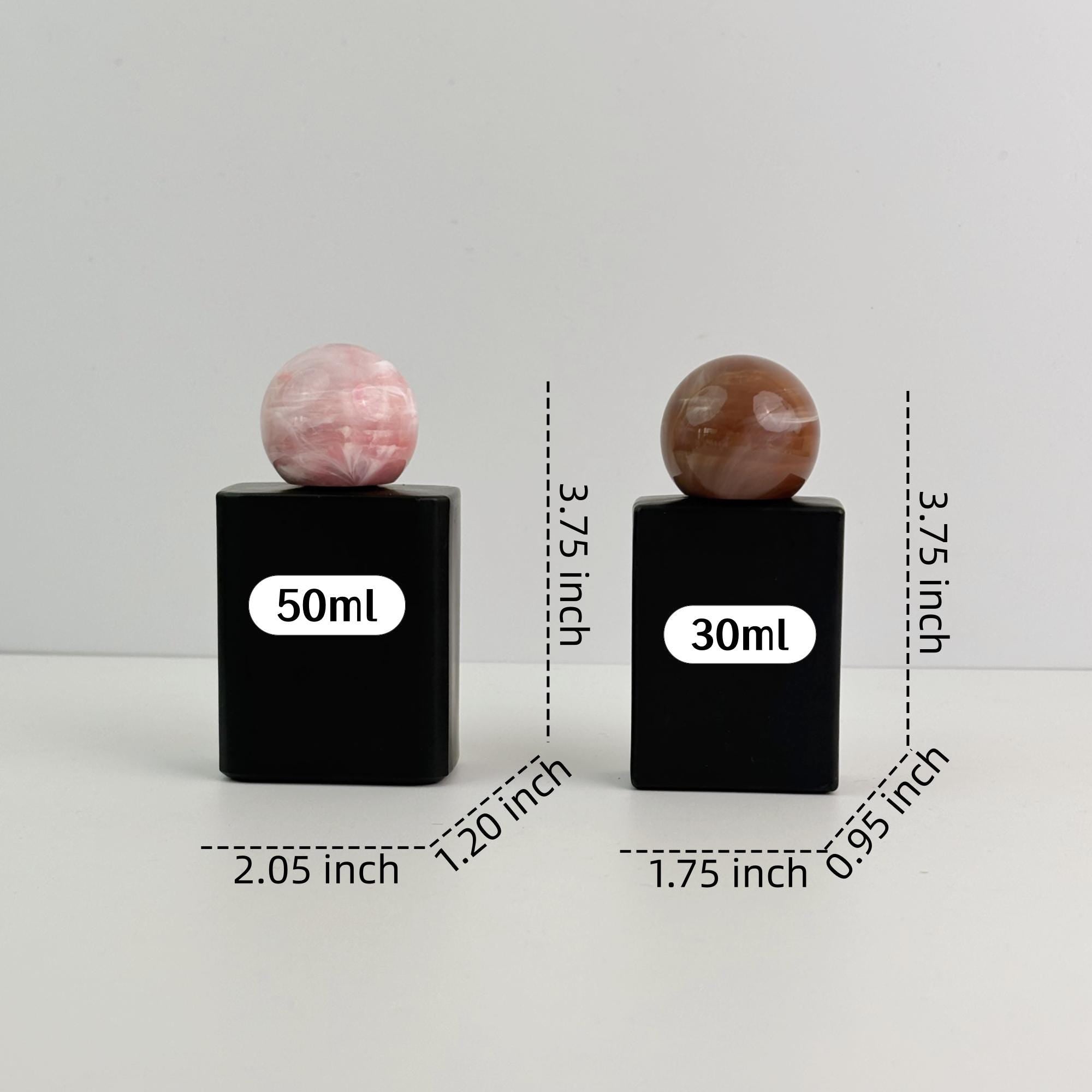 30ml 50ml Matte Black Glass Spray Bottle