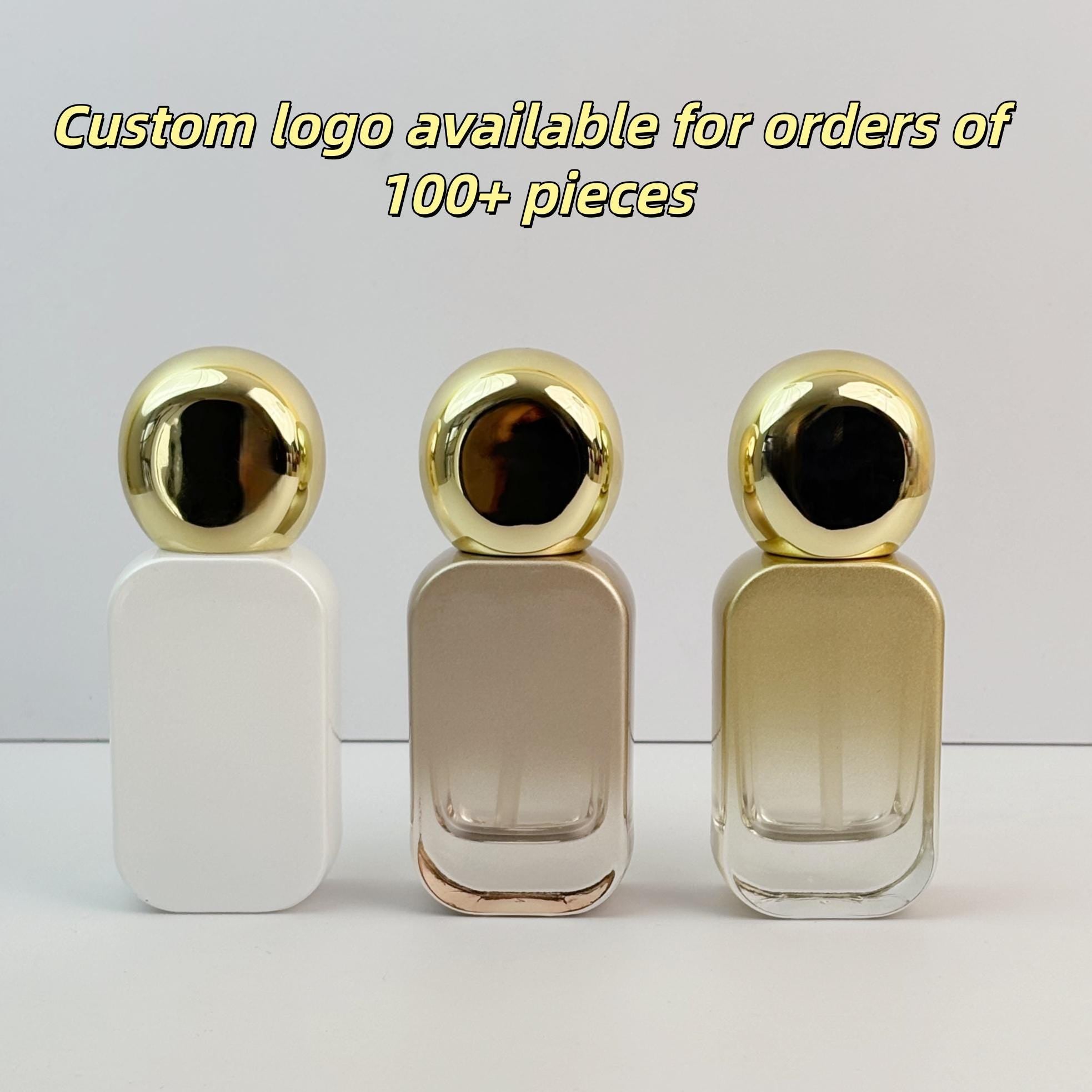 Luxury Gold-Top Glass Perfume Spray Bottles