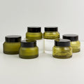 15g | 30g | 50g | Green Glass Cosmetic Jars