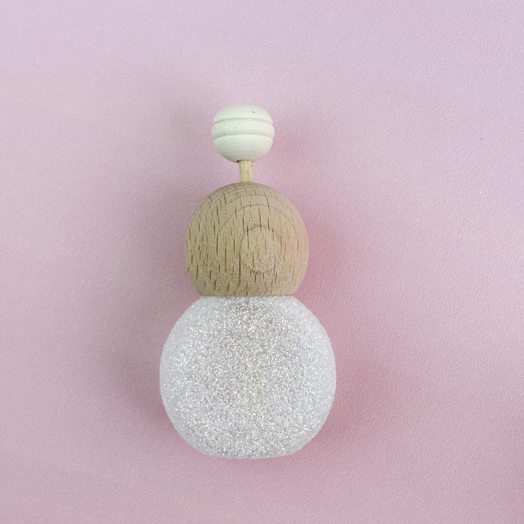 Glittery Glass Reed Diffuser Bottles with Wooden Lid & Bamboo Stick