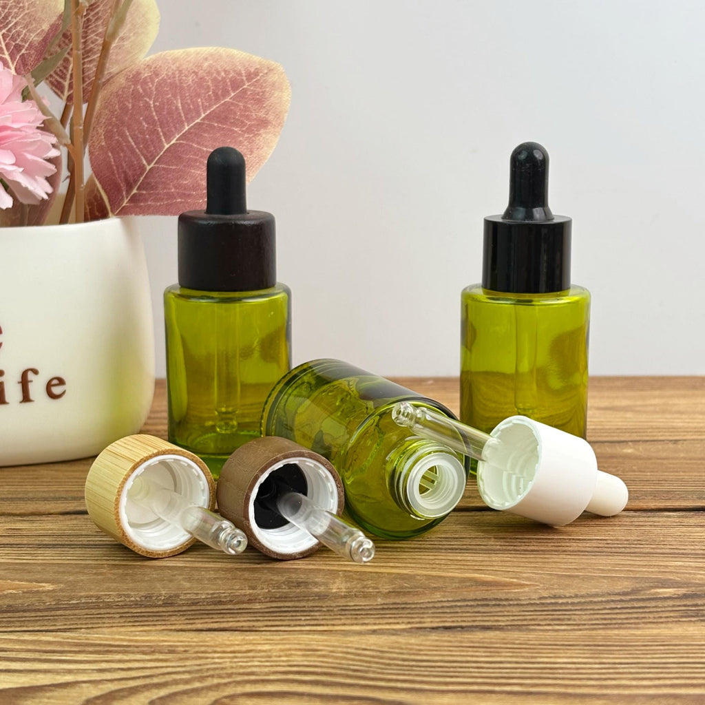 30ml Green Glass Dropper Bottle