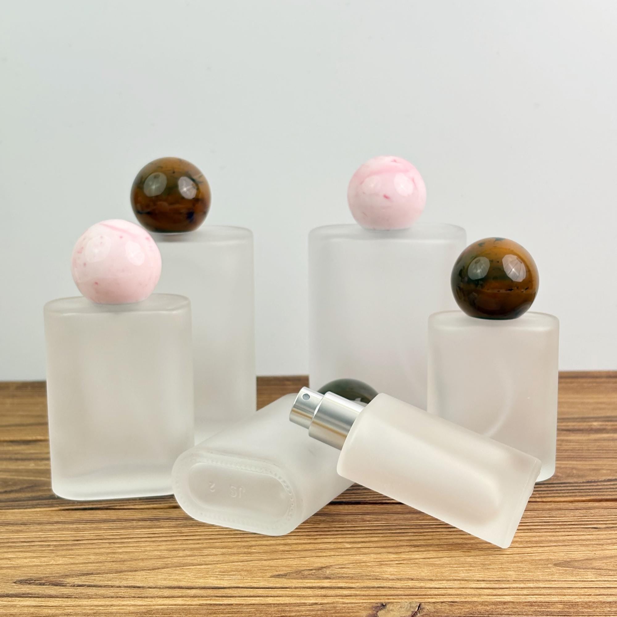 High-end Frosted Square Glass Spray Bottle