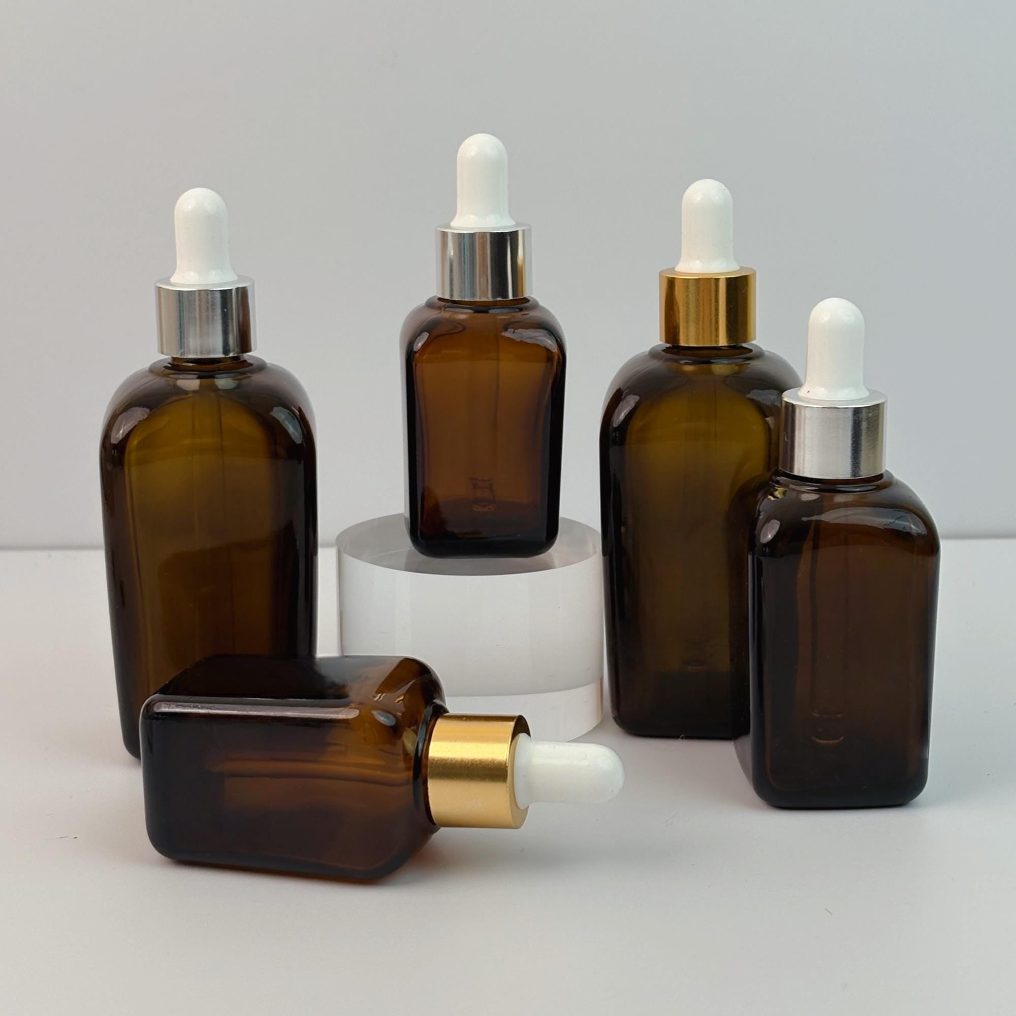 Amber Glass Beauty Packaging