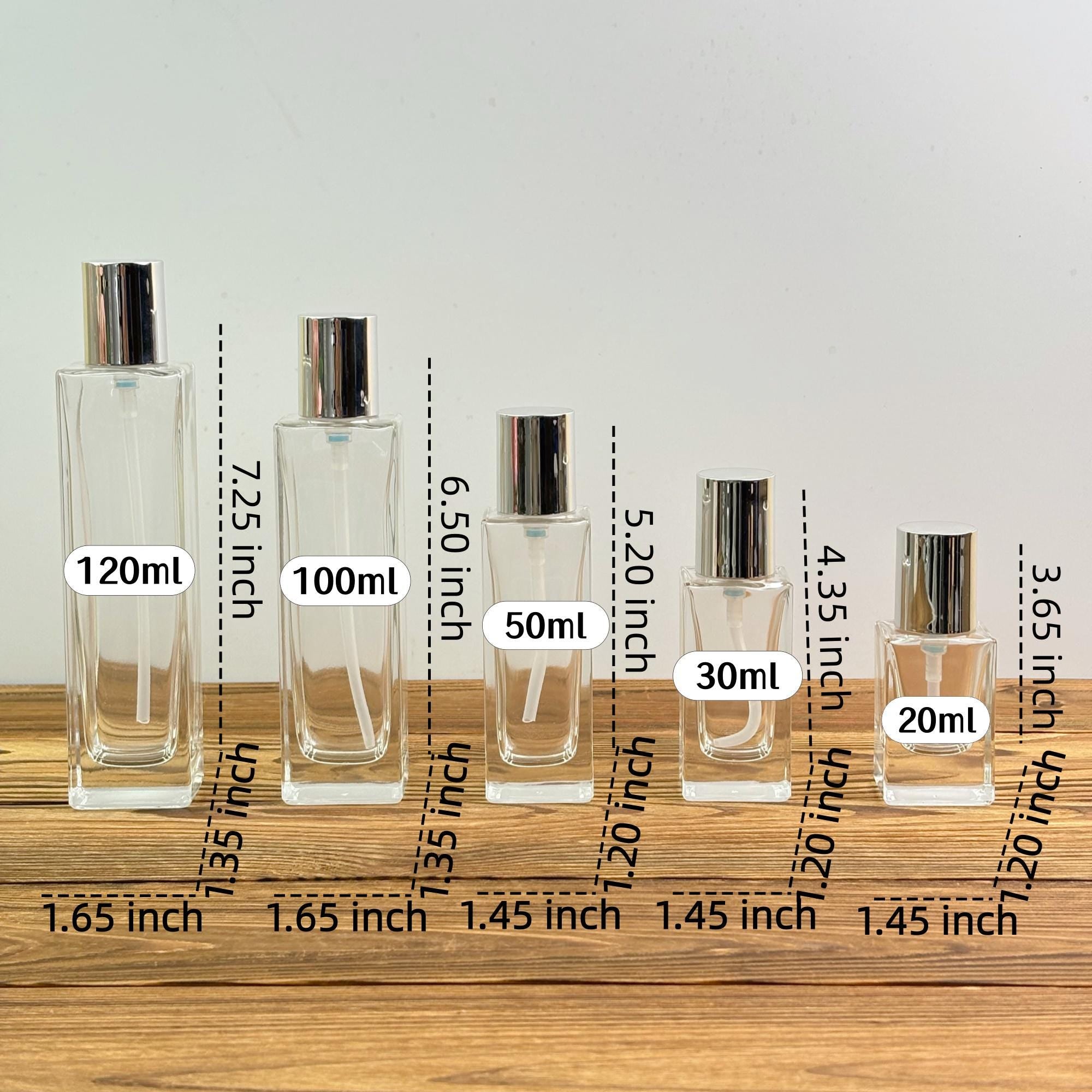 Clear Glass Lotion Bottle and Cream Jar