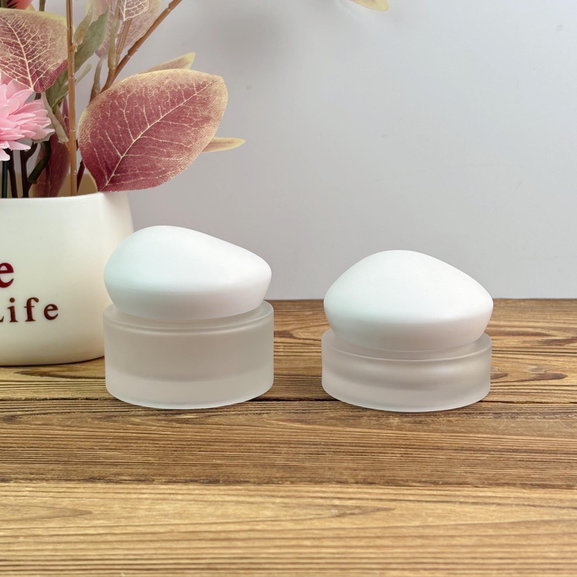 Luxury Frosted Glass Cream Jar 30g 50g