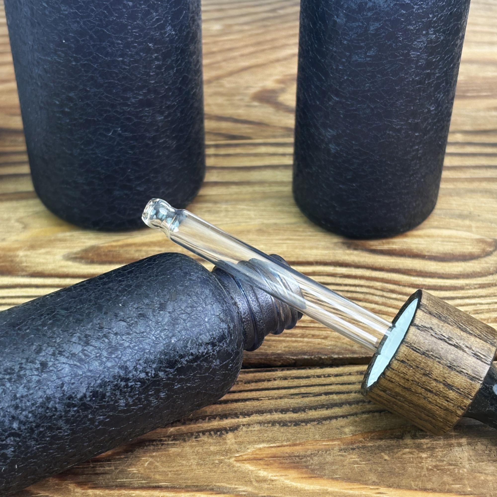Dark Blue Glass Dropper Bottle