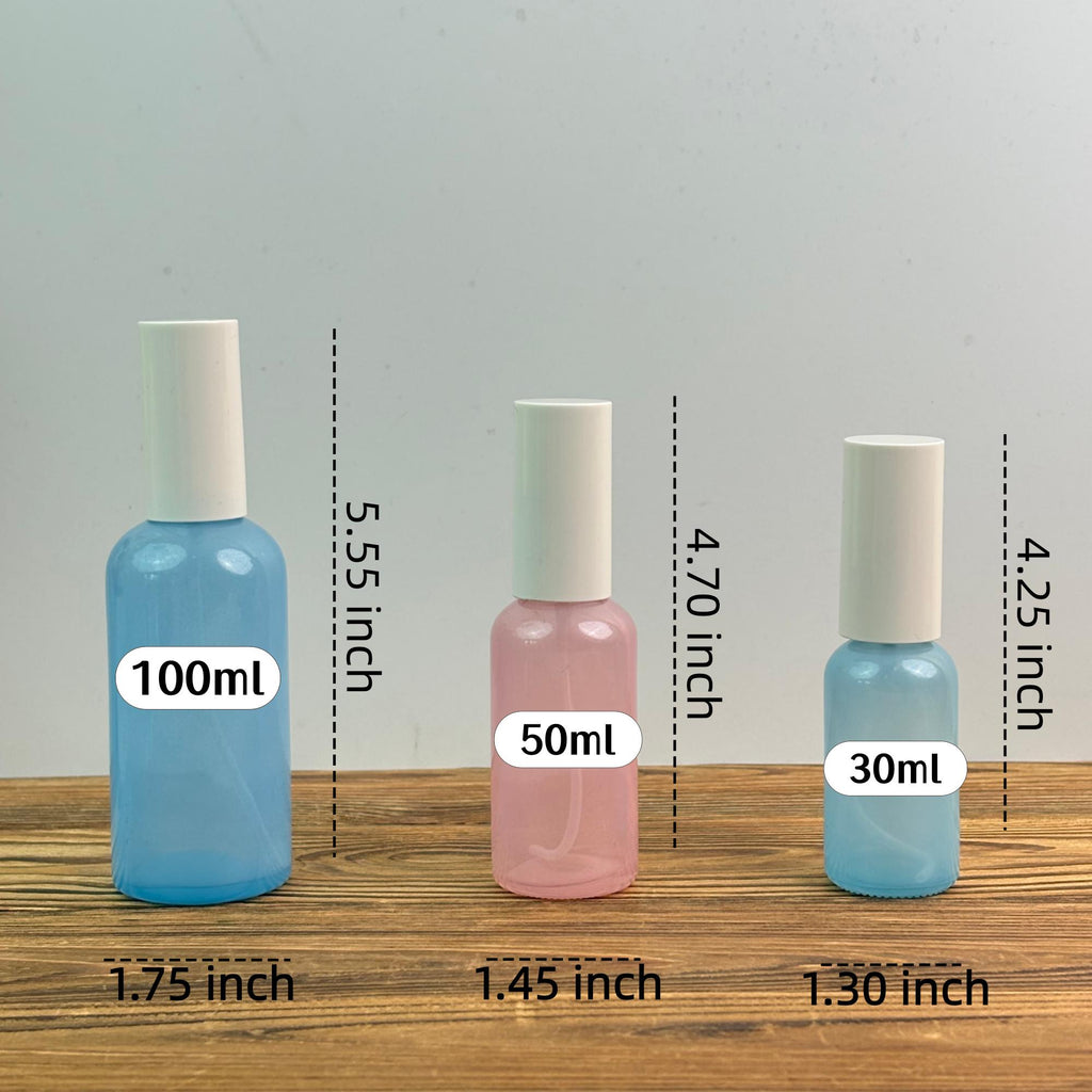 30ml 50ml 100ml Pink Blue Fine Mist Bottle