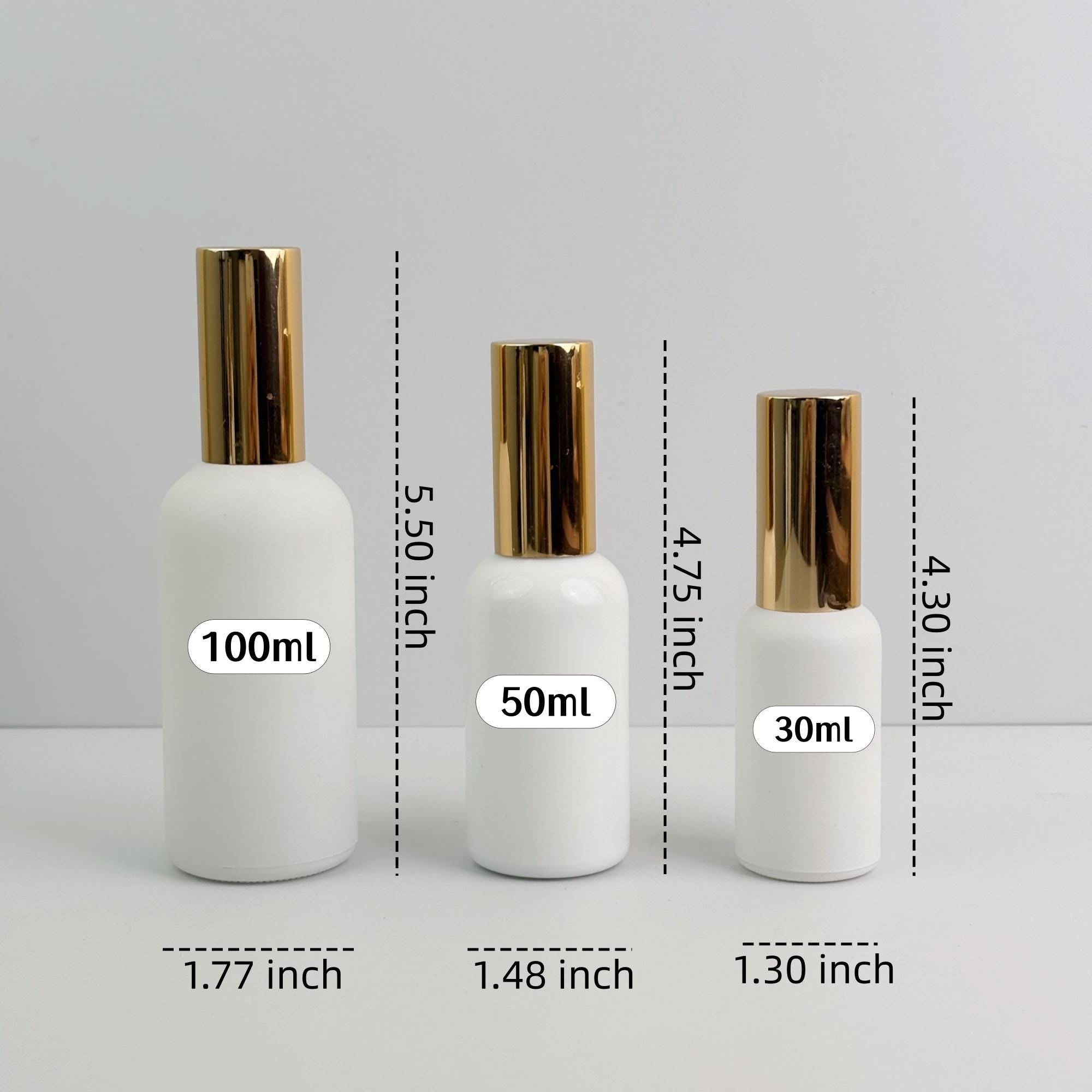 White Glass Spray Bottle, Glossy