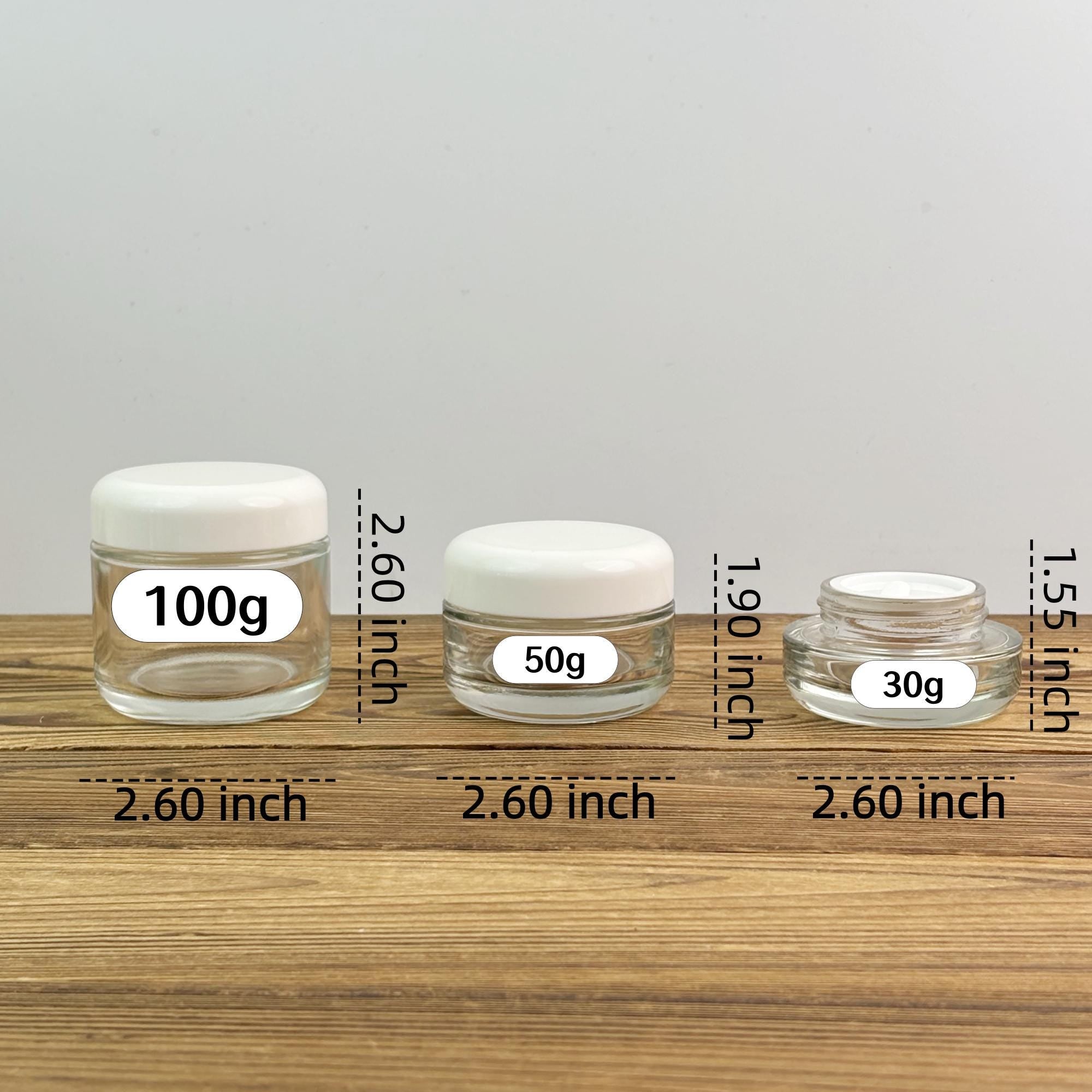 Minimalist Glass Clear Spray Bottle and Cream Jar