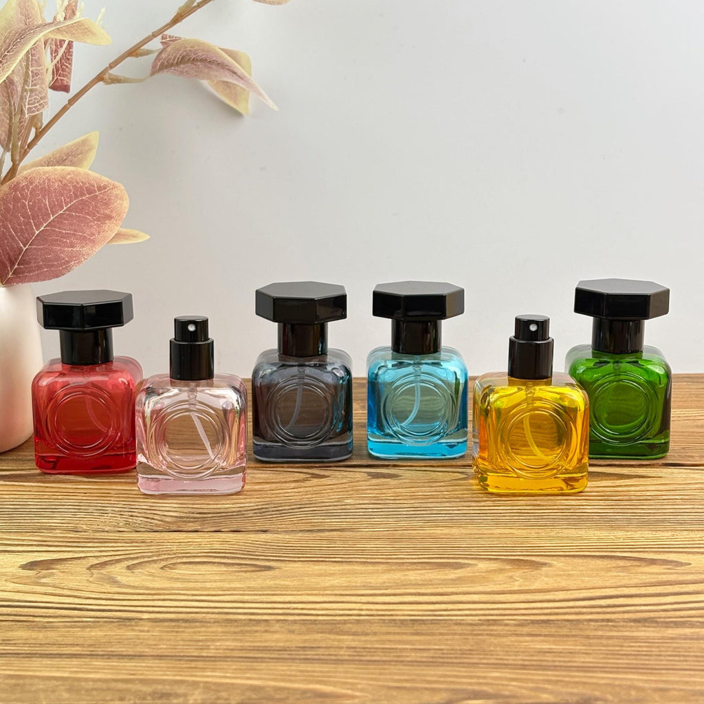 30ml Colorful Glass Perfume Spray Bottle