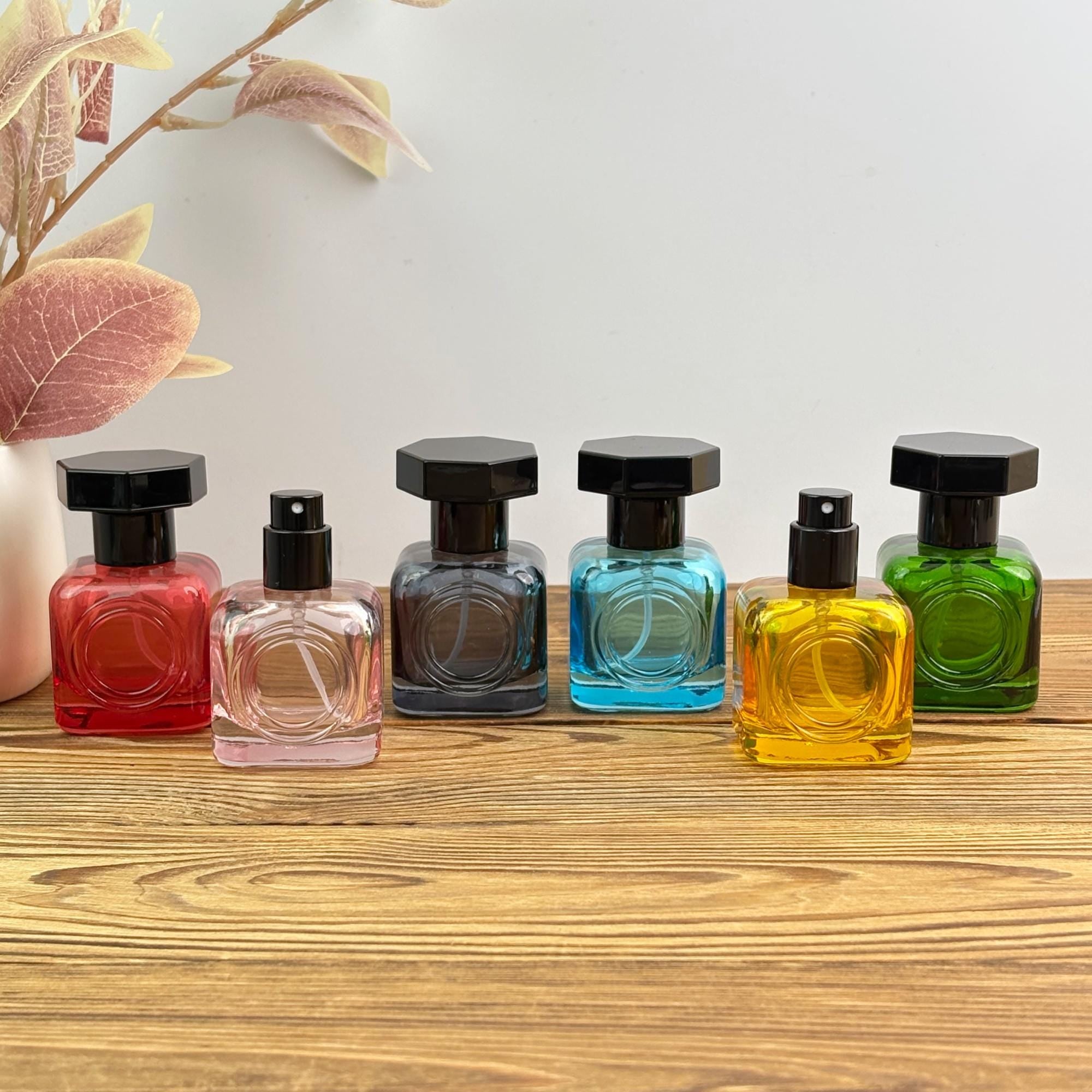 30ml Colorful Glass Perfume Spray Bottle