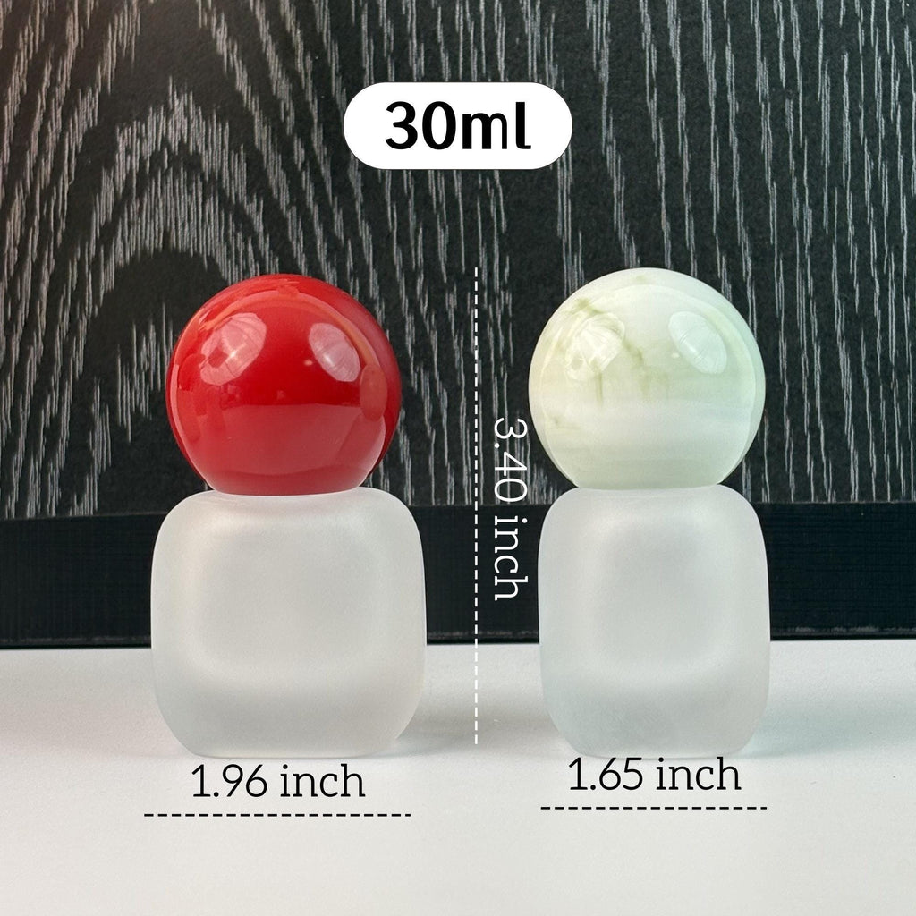 White Frosted Glass Dropper Bottle