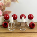 20ml Minimalist Glass Spray Bottle with Red Ball Cap