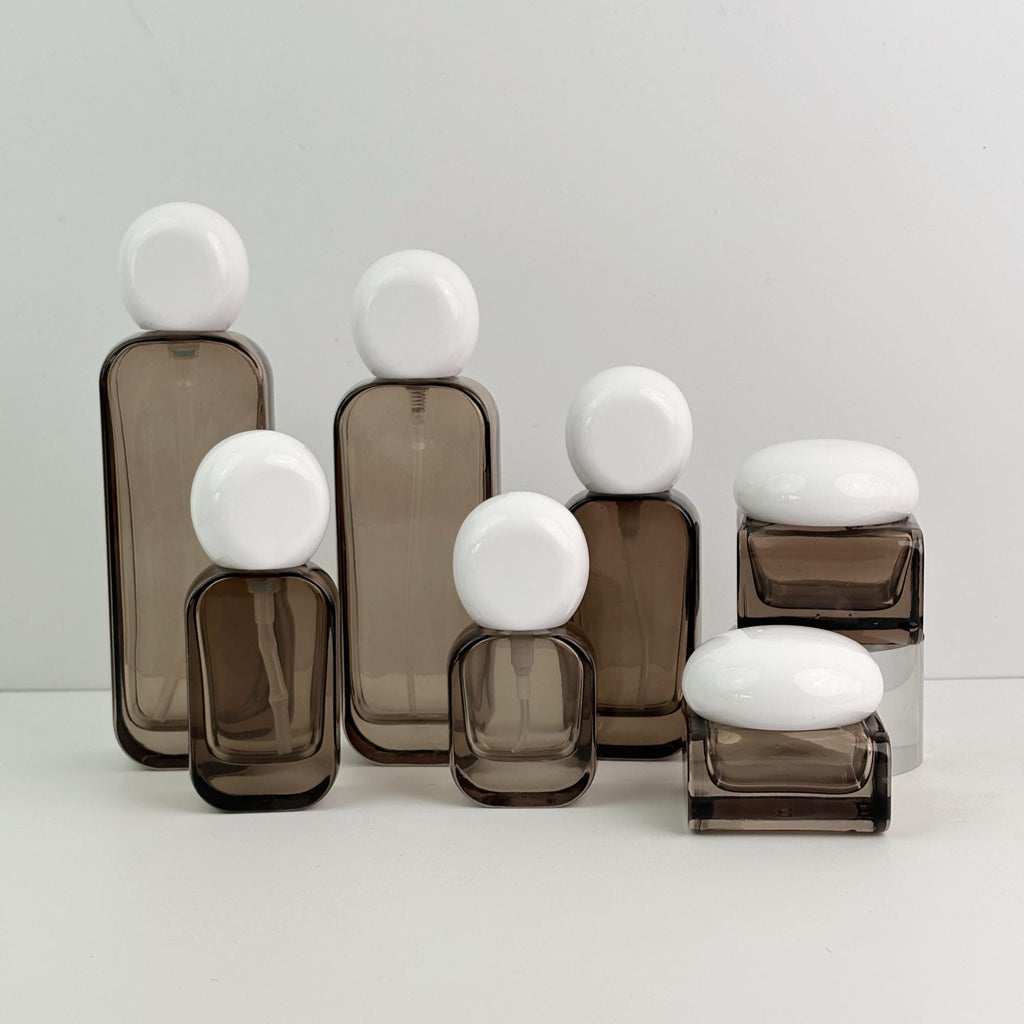 Brown Glass Lotion Bottle