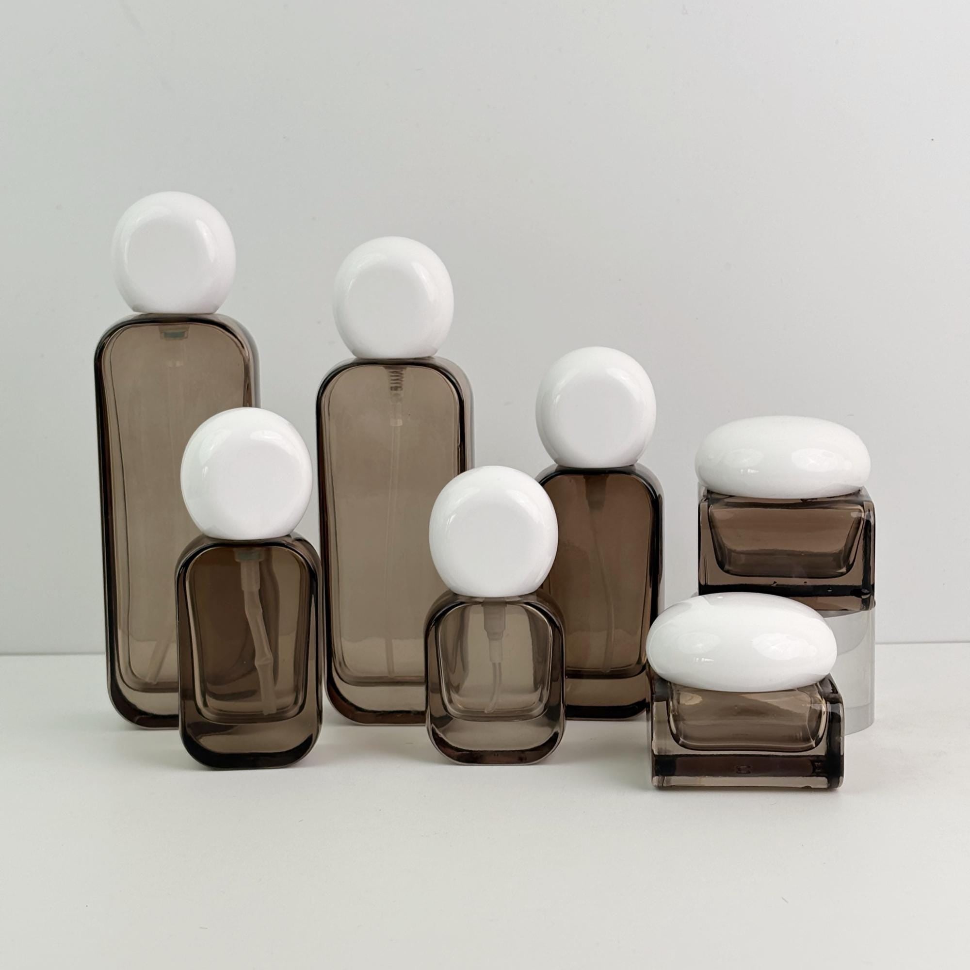 Brown Glass Lotion Bottle