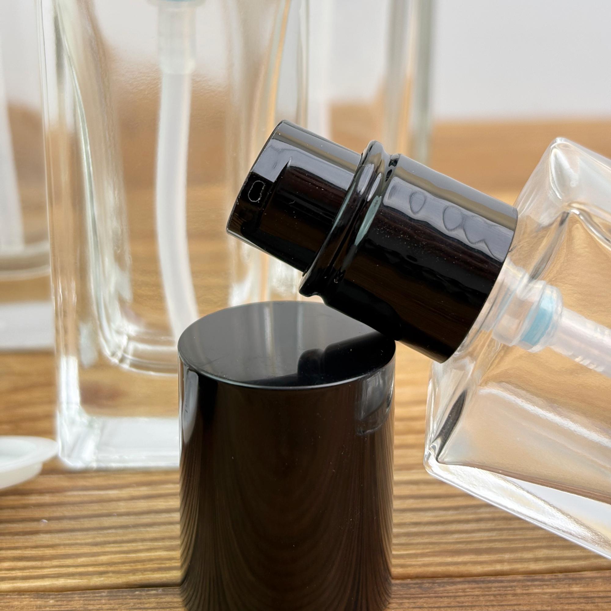 Minimalist Cosmetic Container with Black Pump Cap