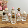 High-end Clear Ribbed Glass Spray Bottle with Marble Ball