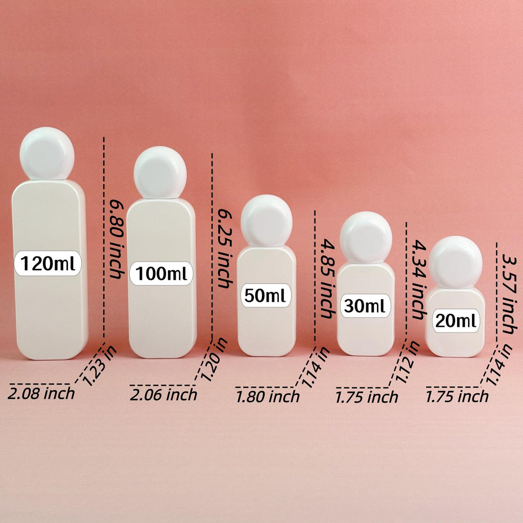 Refillable Cosmetic Containers with Pump Tops