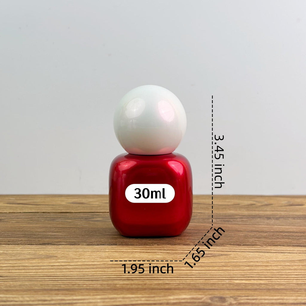 30ml Luxury Tincture Bottle in White Red Gold
