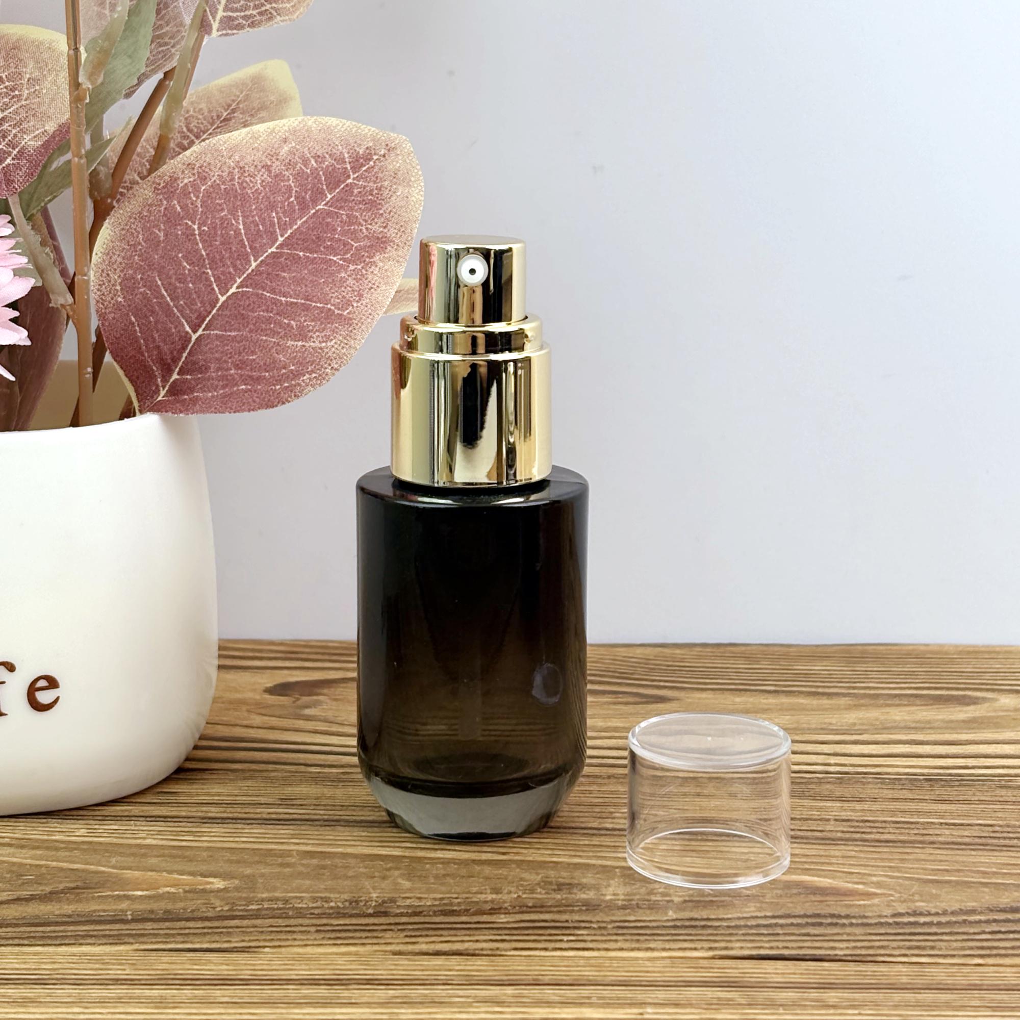 Luxury Black Gradient Glass Spray Bottle
