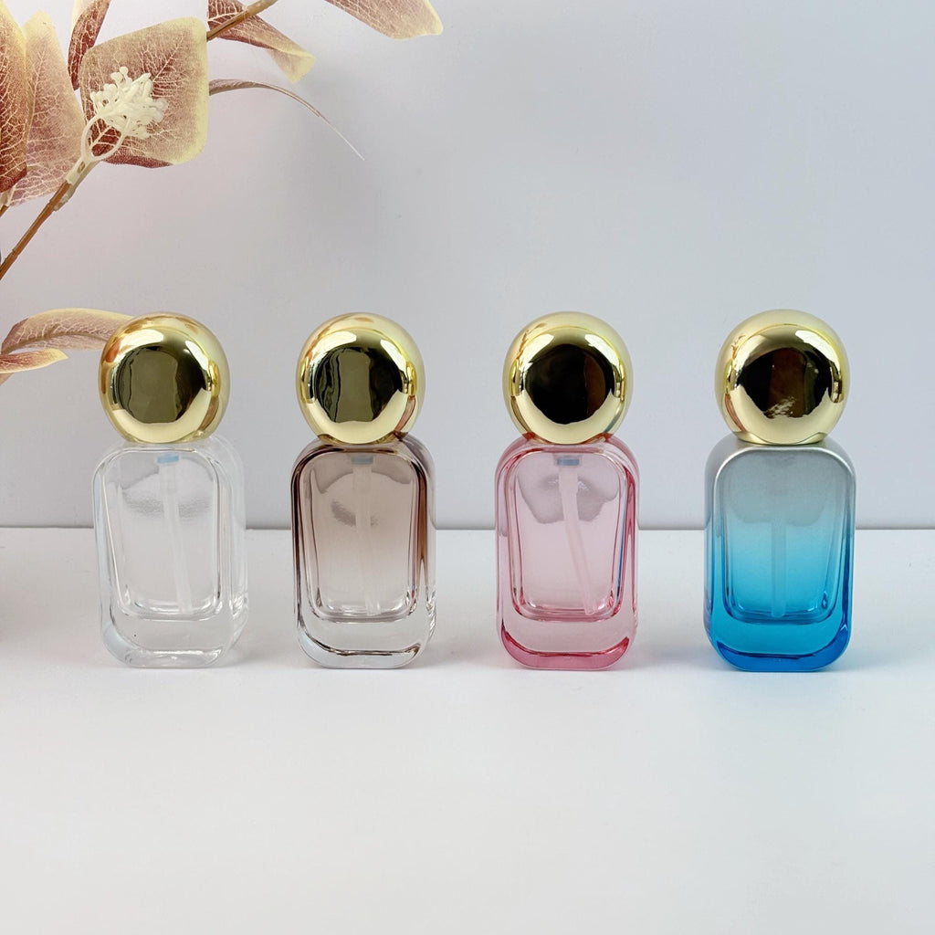 Luxury Gold-Top Glass Perfume Spray Bottles