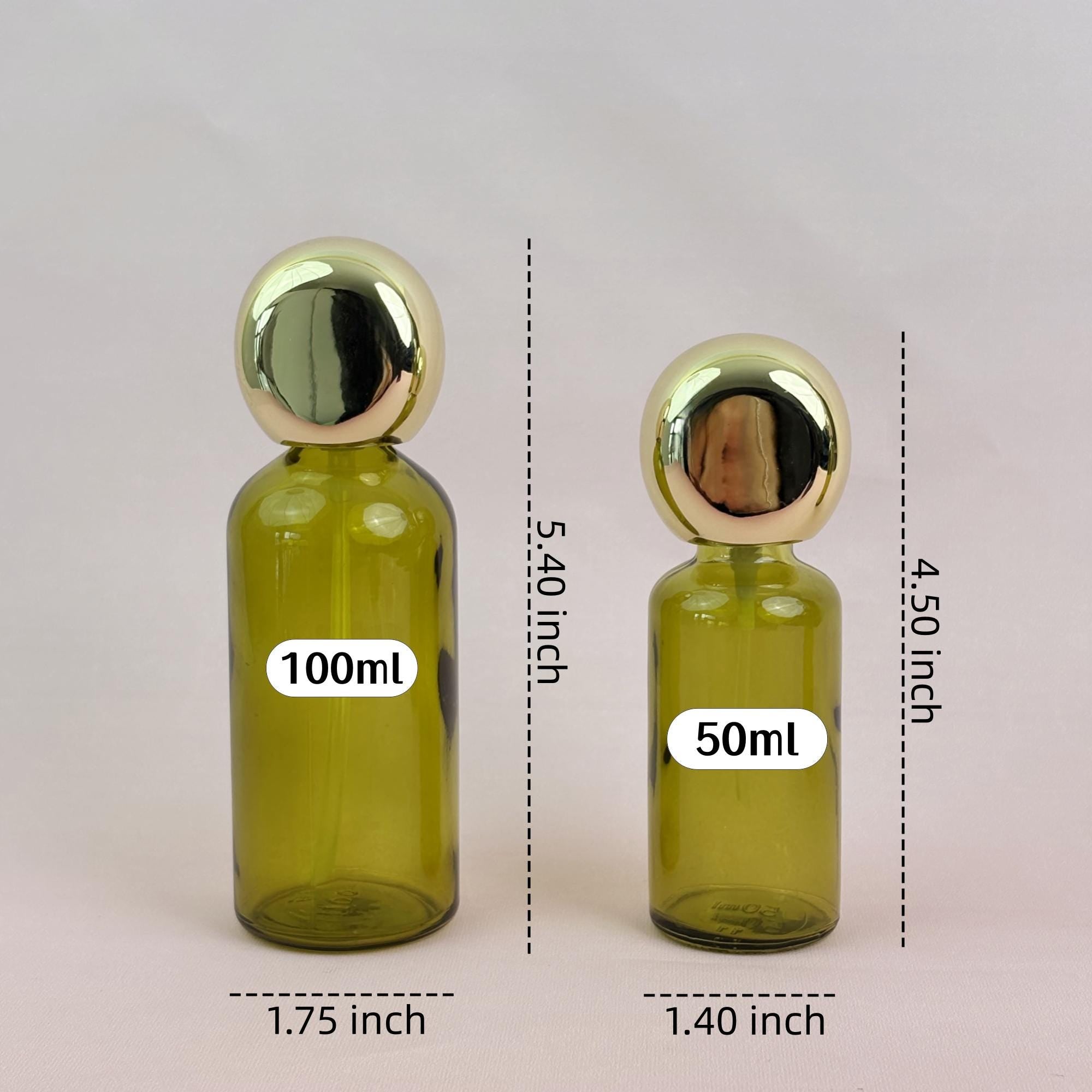 50ml / 100ml Luxury Glass Lotion Bottle and Spray Pump