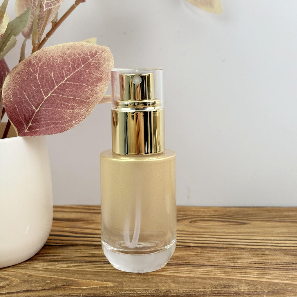 Luxury Gradient Gold Glass Skincare Packaging