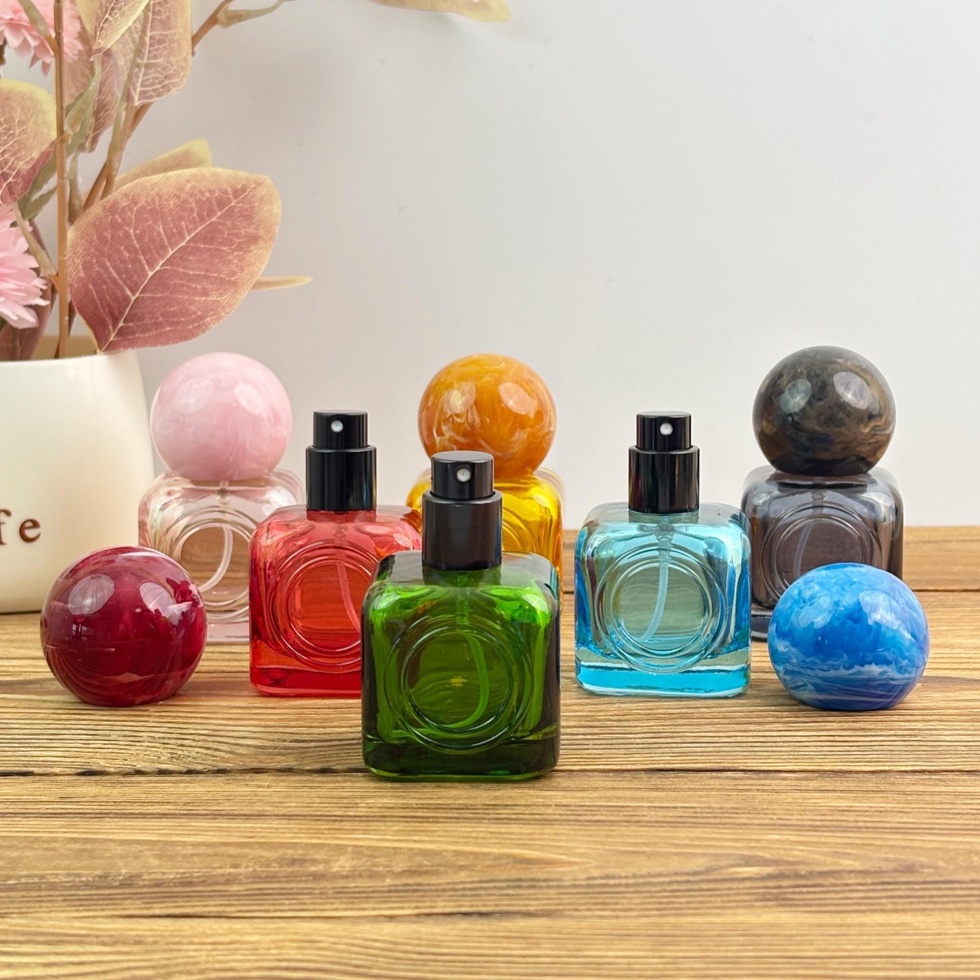 30ml Colorful Glass Perfume Spray Bottle