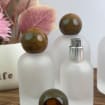 Frosted Glass Spray Bottle with Ball Cap