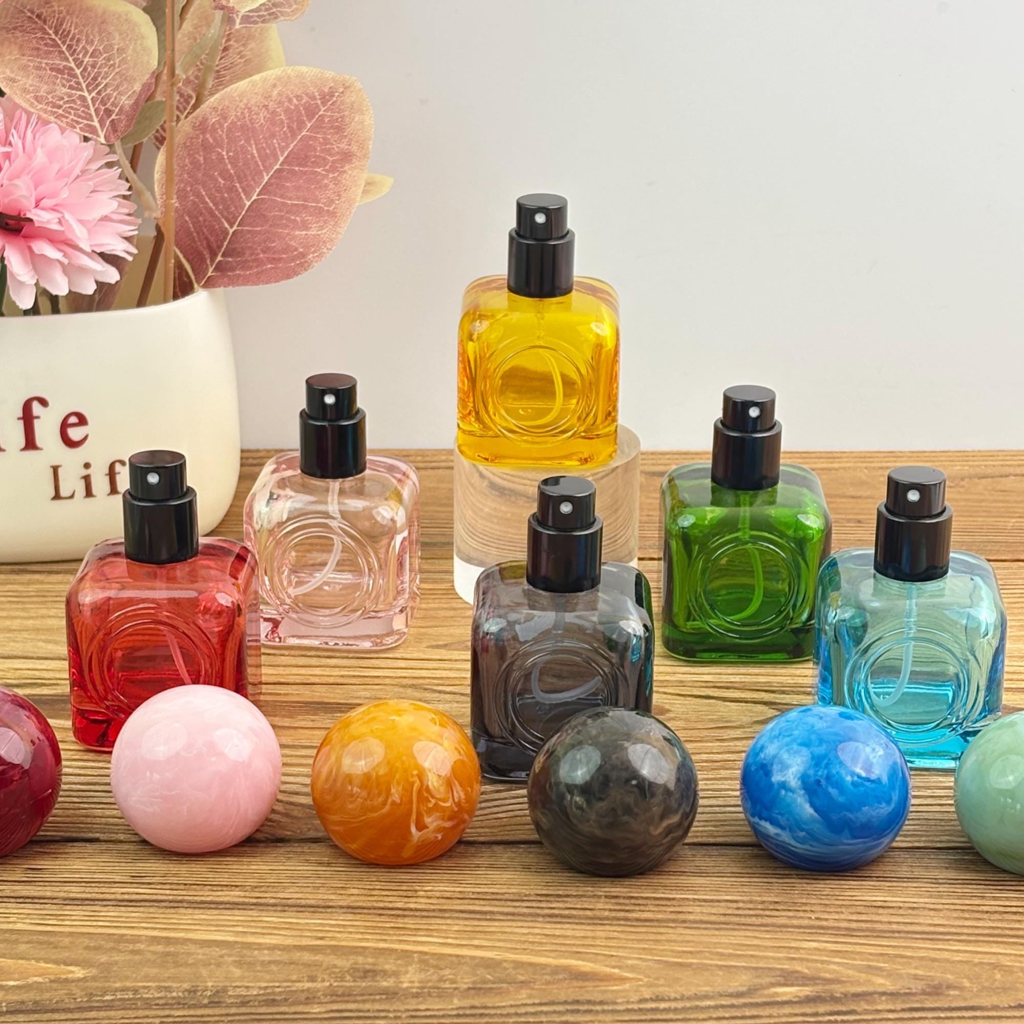 30ml Colorful Glass Perfume Spray Bottle