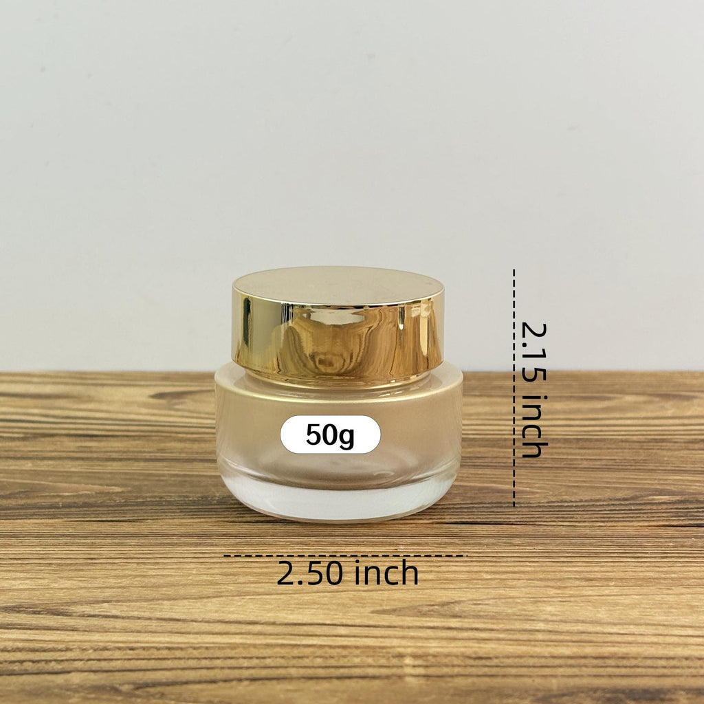 Luxury Gradient Gold Glass Skincare Packaging