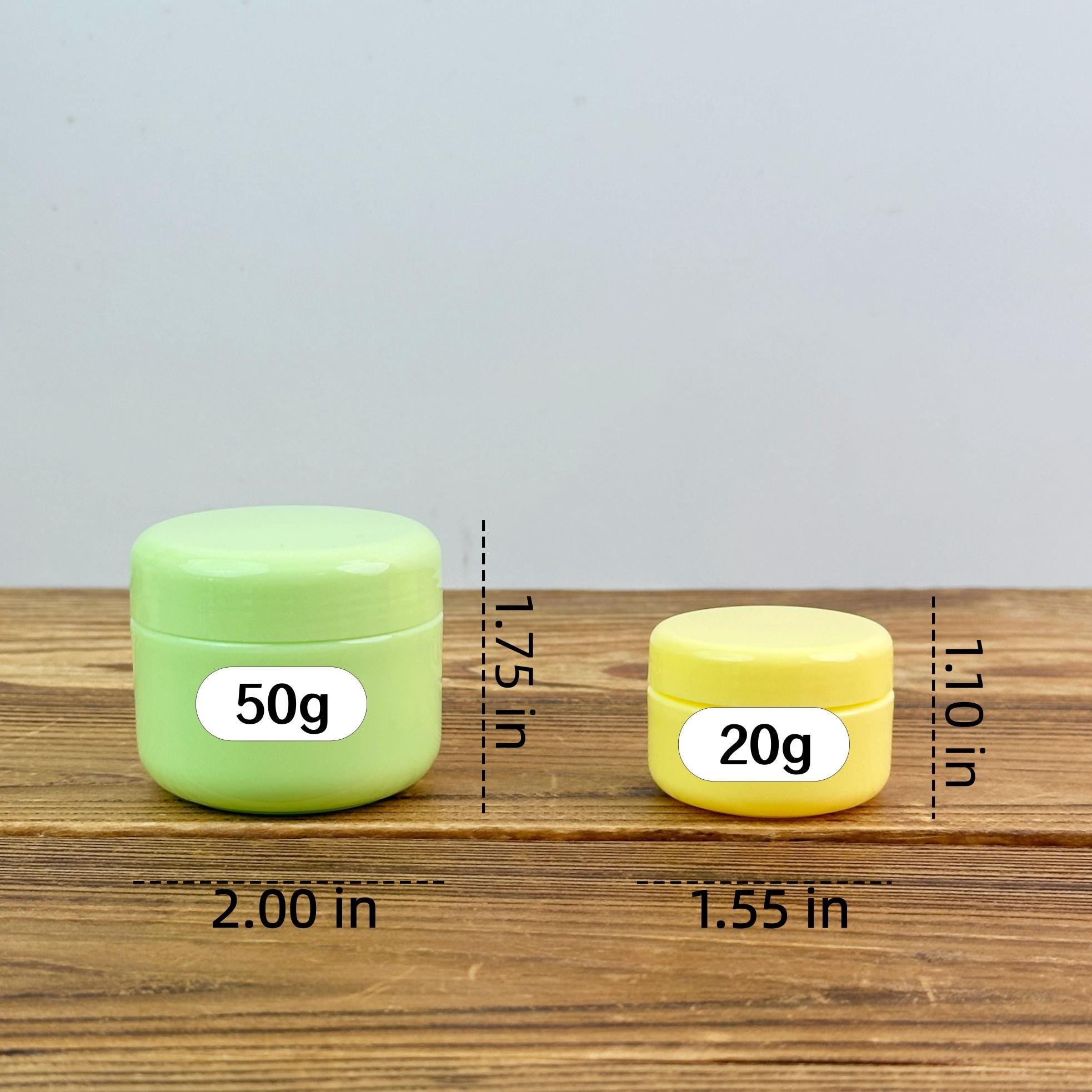 20g 50g Plastic Cream Jar with Inner Lid