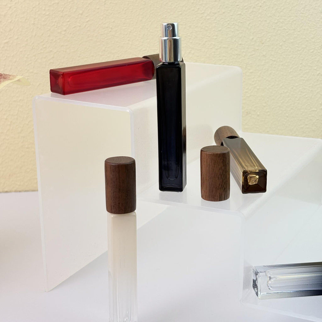 10ml Perfume Spray Glass Tube with Wood Cap