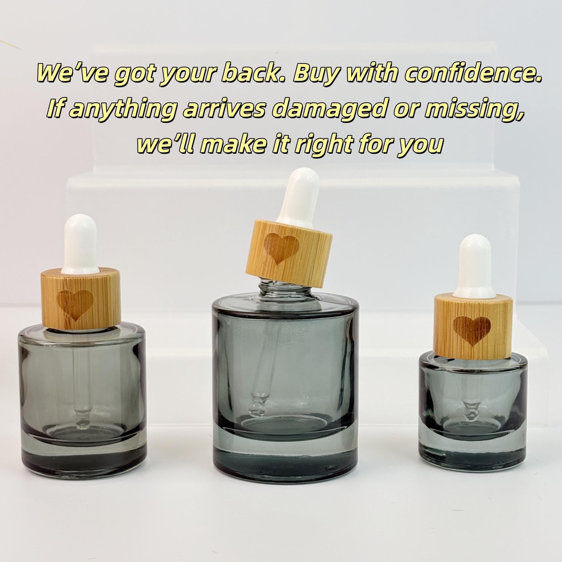30ml 50ml Glass Dropper Containers