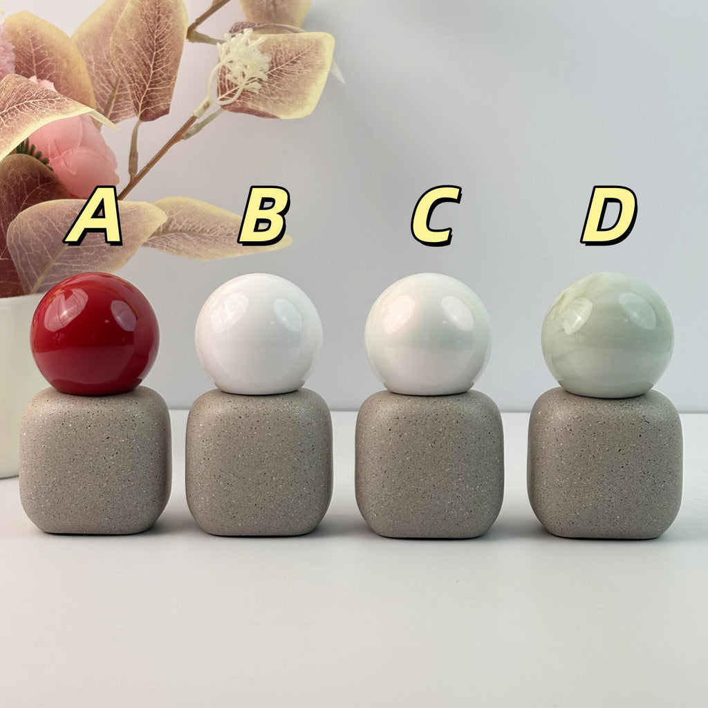 Textured Concrete Glass Cosmetic Dropper Bottle