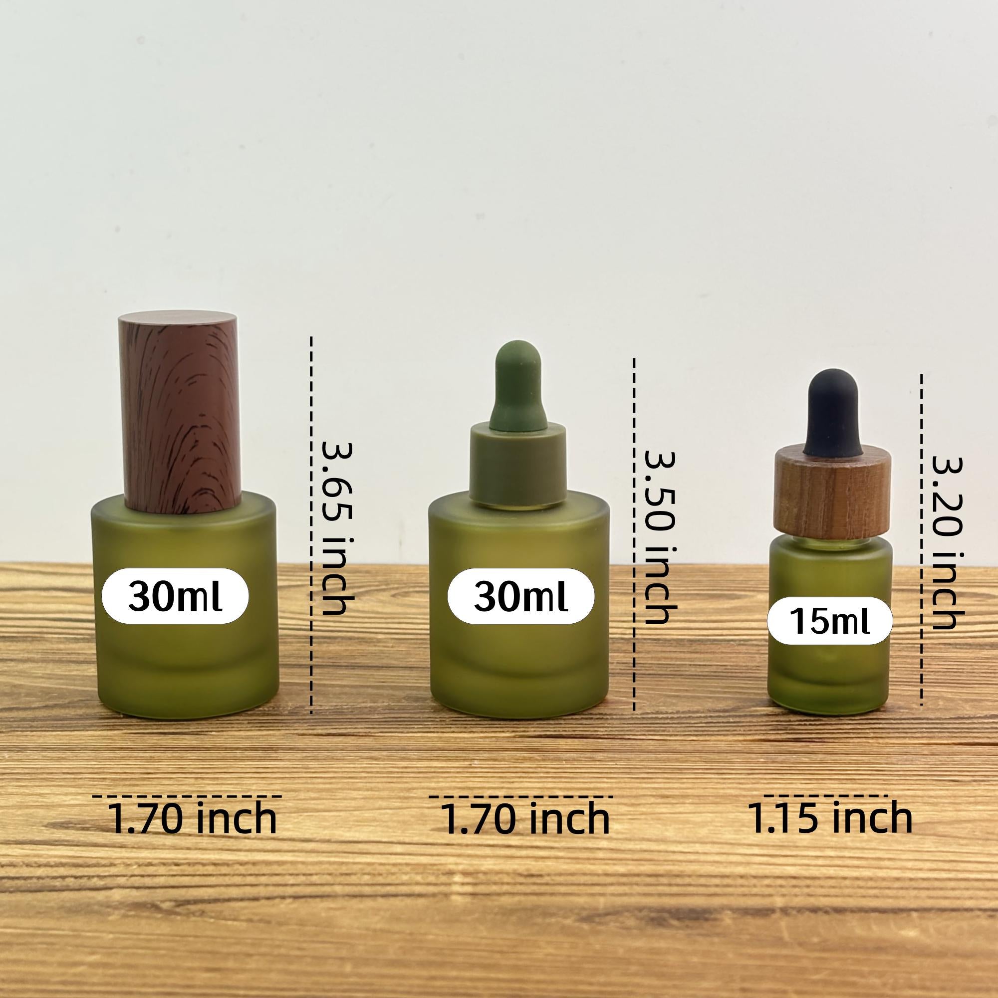 Olive Green Frosted Glass Spray Bottle