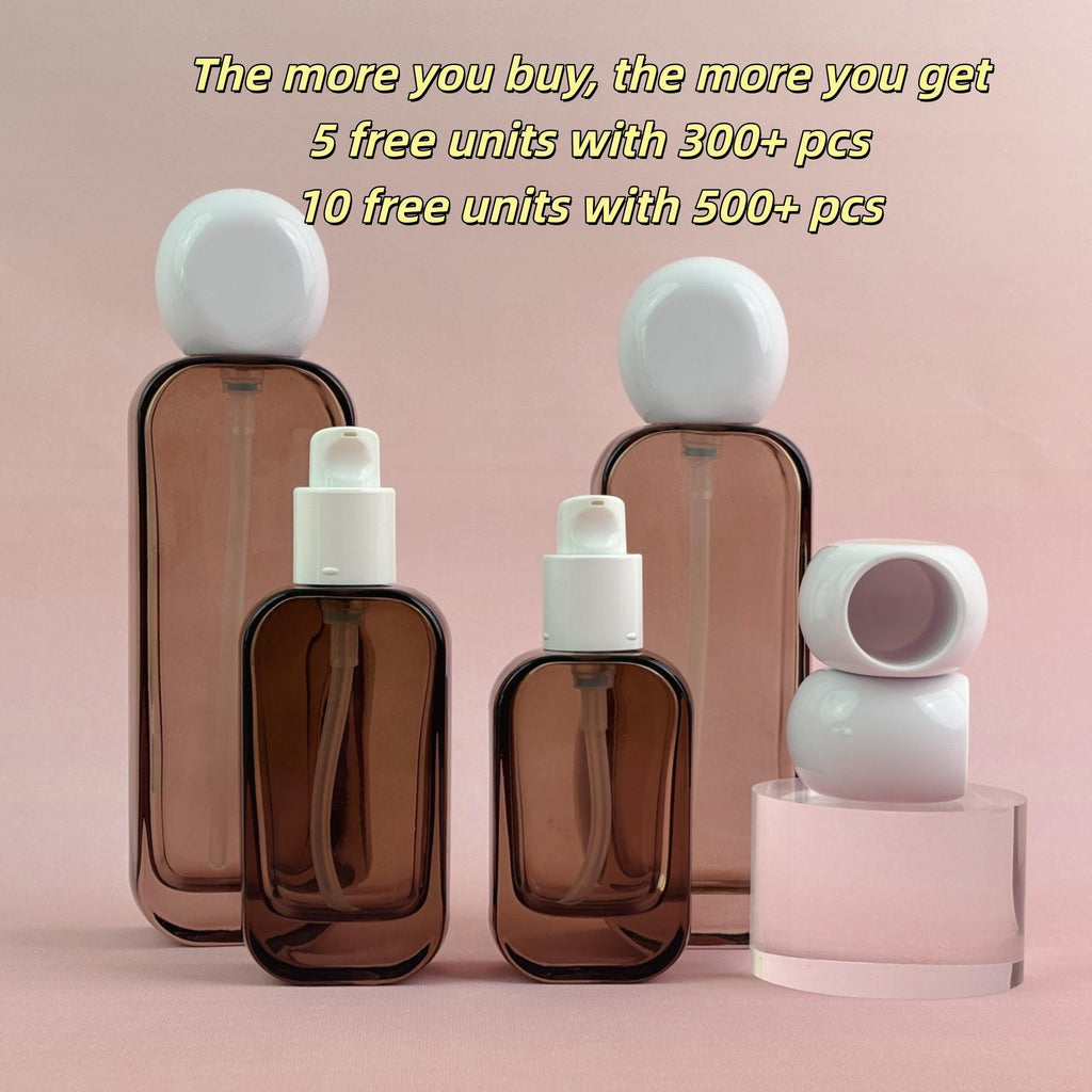 Luxury Brown Glass Lotion Bottles