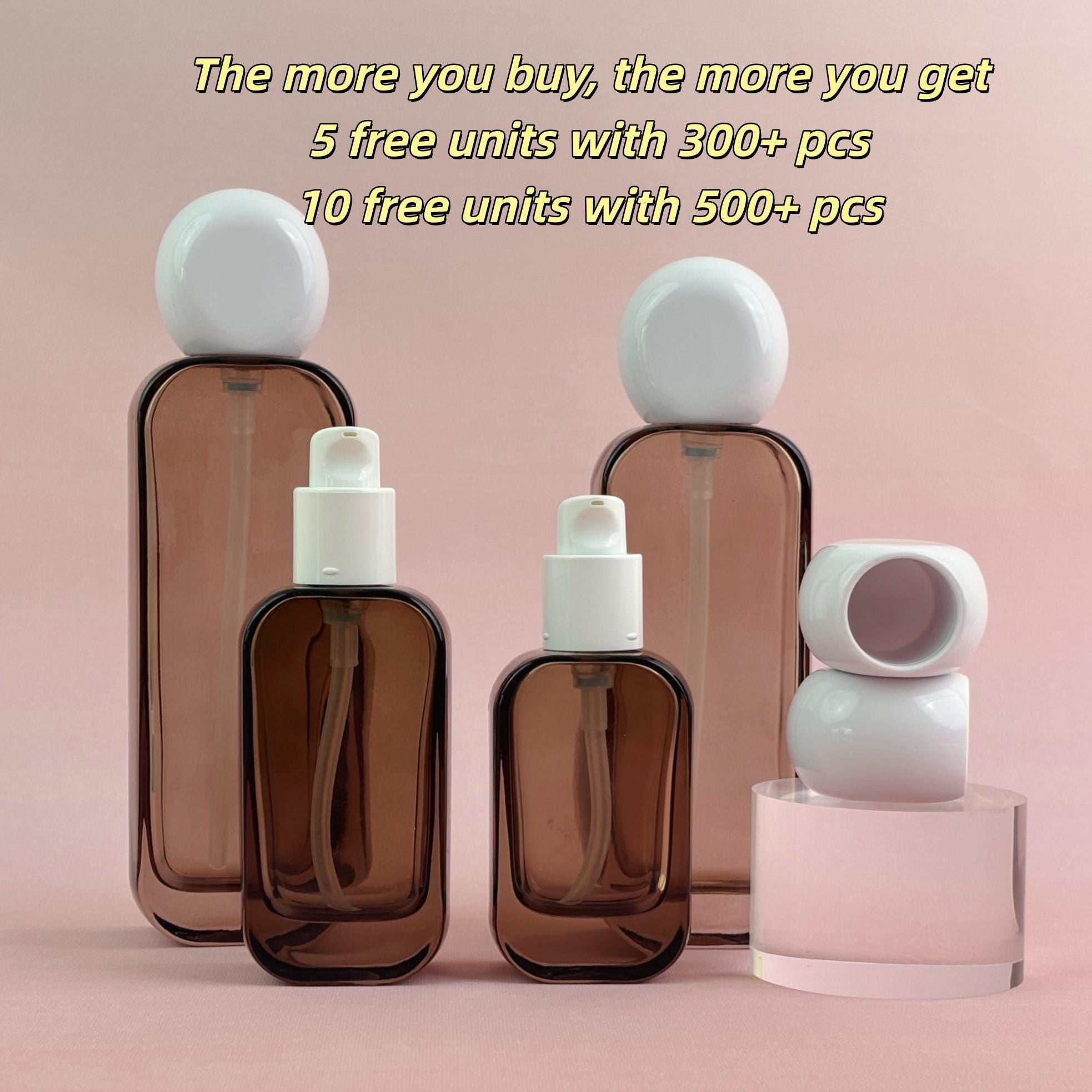 Luxury Brown Glass Lotion Bottles