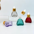 10ml Colorful Glass Tincture Bottle with Wood Heart-shaped Cap