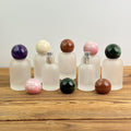 30ml 50ml 100ml Frosted Glass Spray Bottle with Marble-Look Ball Caps