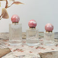 Luxury Clear Striped Glass Spray Bottle