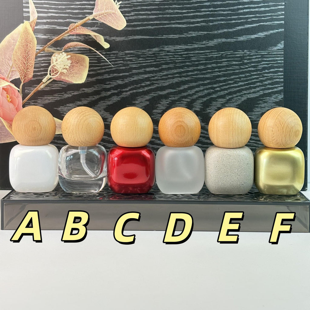 30ml Handmade Wooden Cap Glass Cosmetic Containers