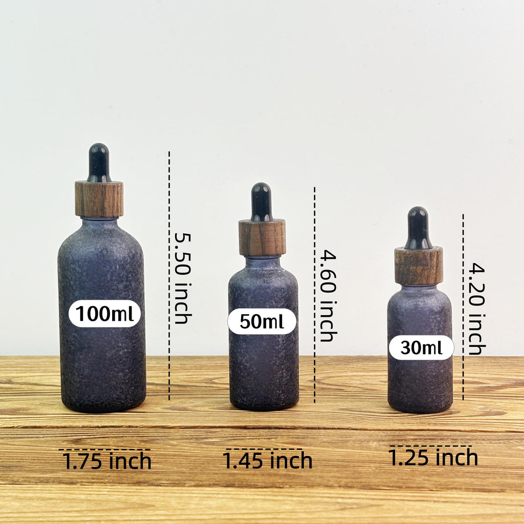 Dark Blue Glass Dropper Bottle