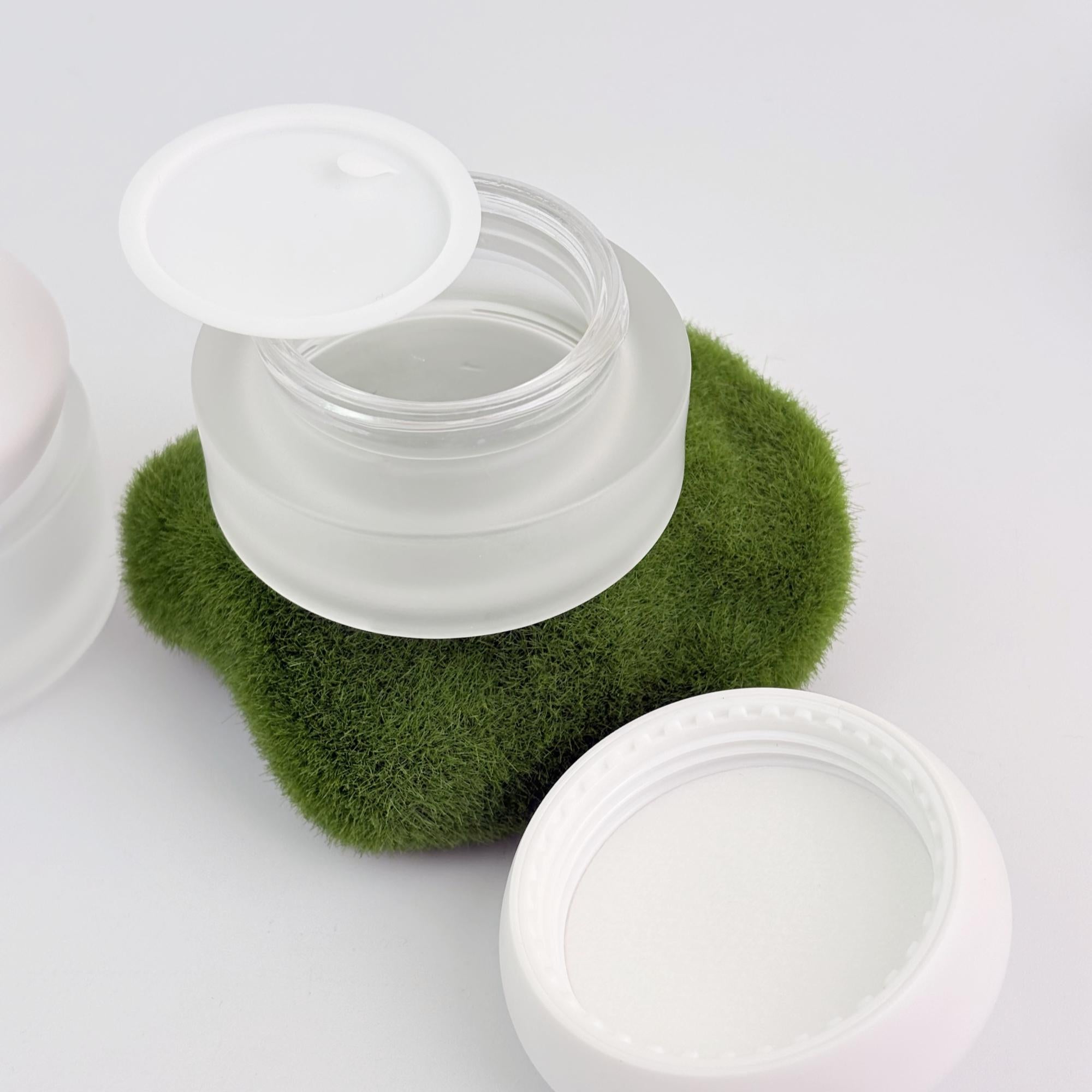 Luxury Frosted Glass Cream Jar 30g 50g