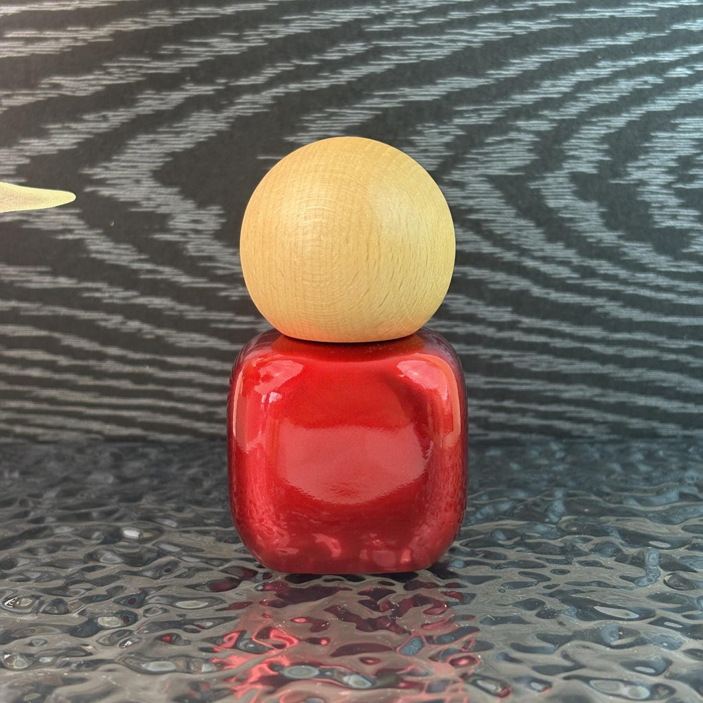 30ml Handmade Wooden Cap Glass Cosmetic Containers