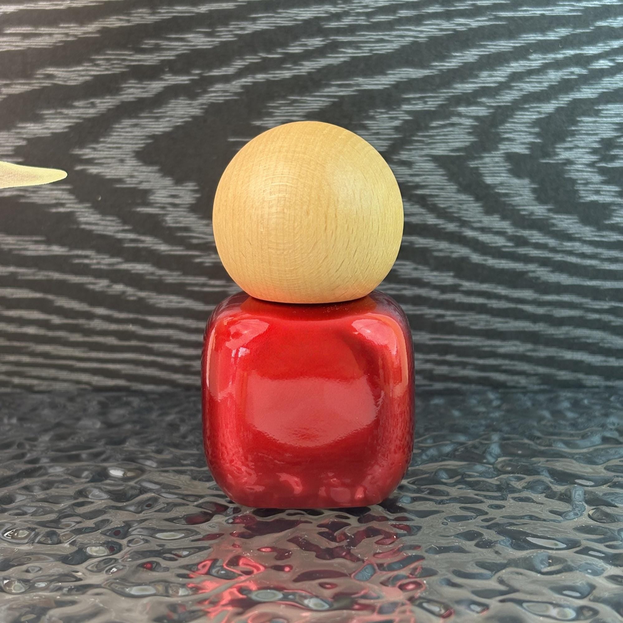 30ml Handmade Wooden Cap Glass Cosmetic Containers