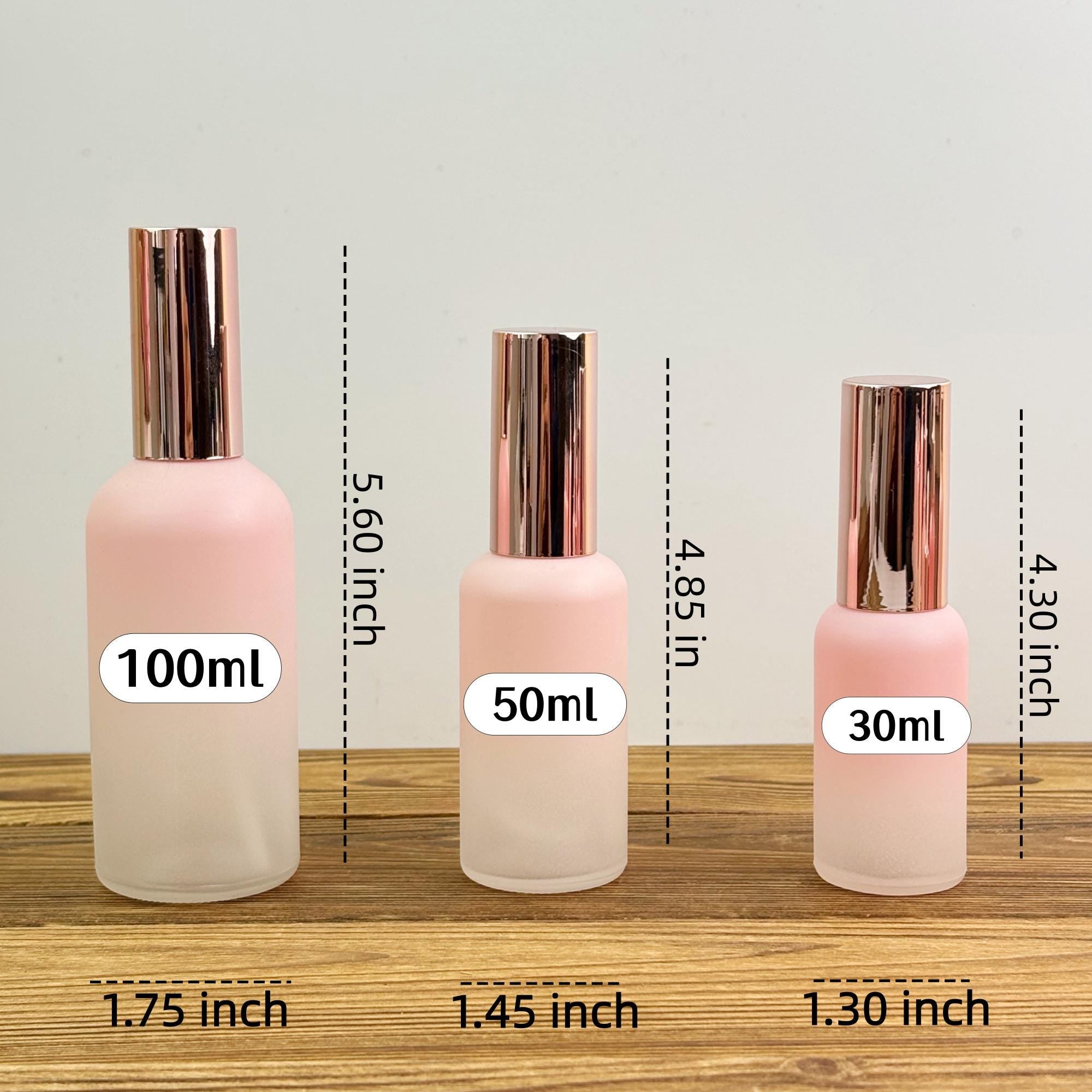 Gradient Pink Glass Dropper Bottle