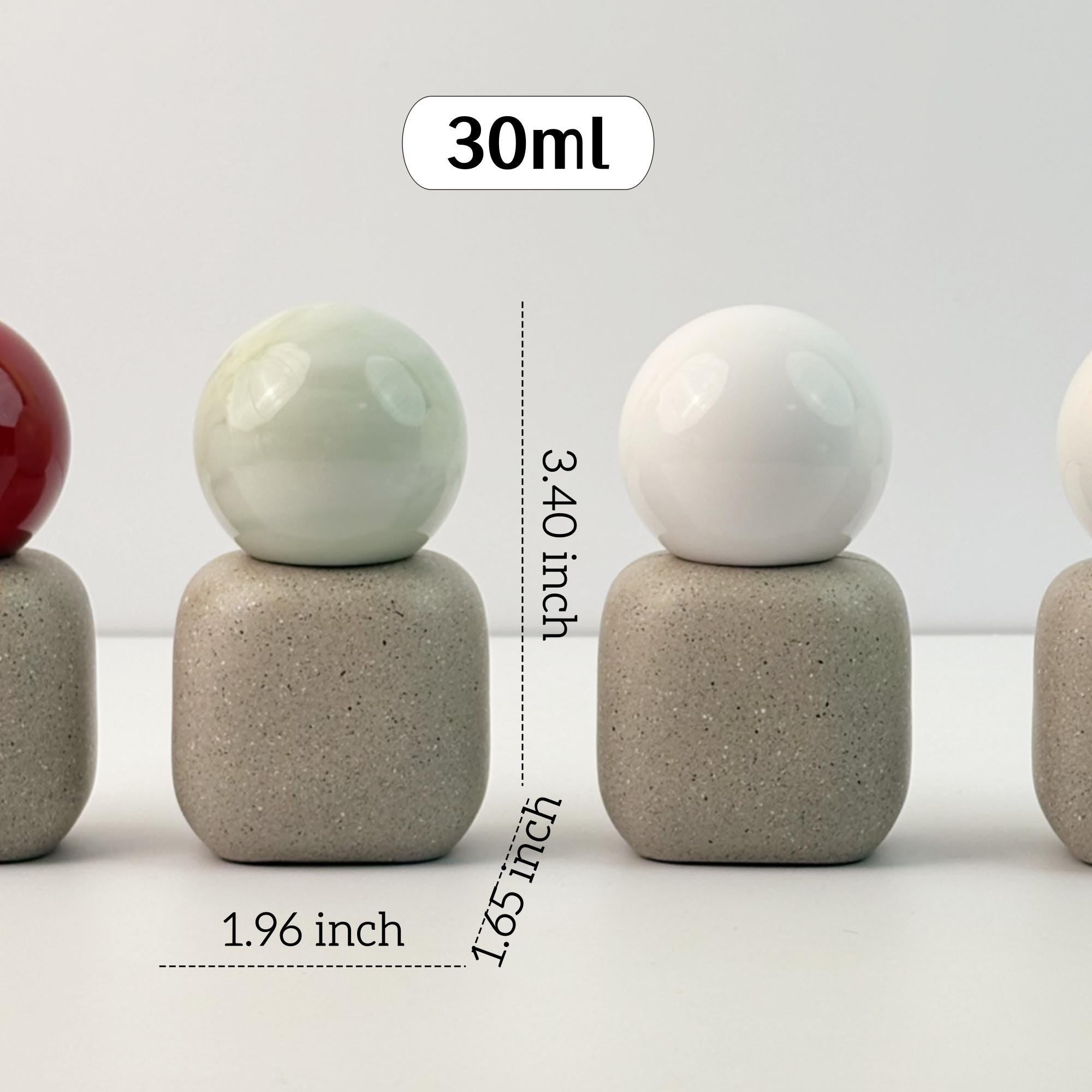 Textured Concrete Glass Cosmetic Dropper Bottle