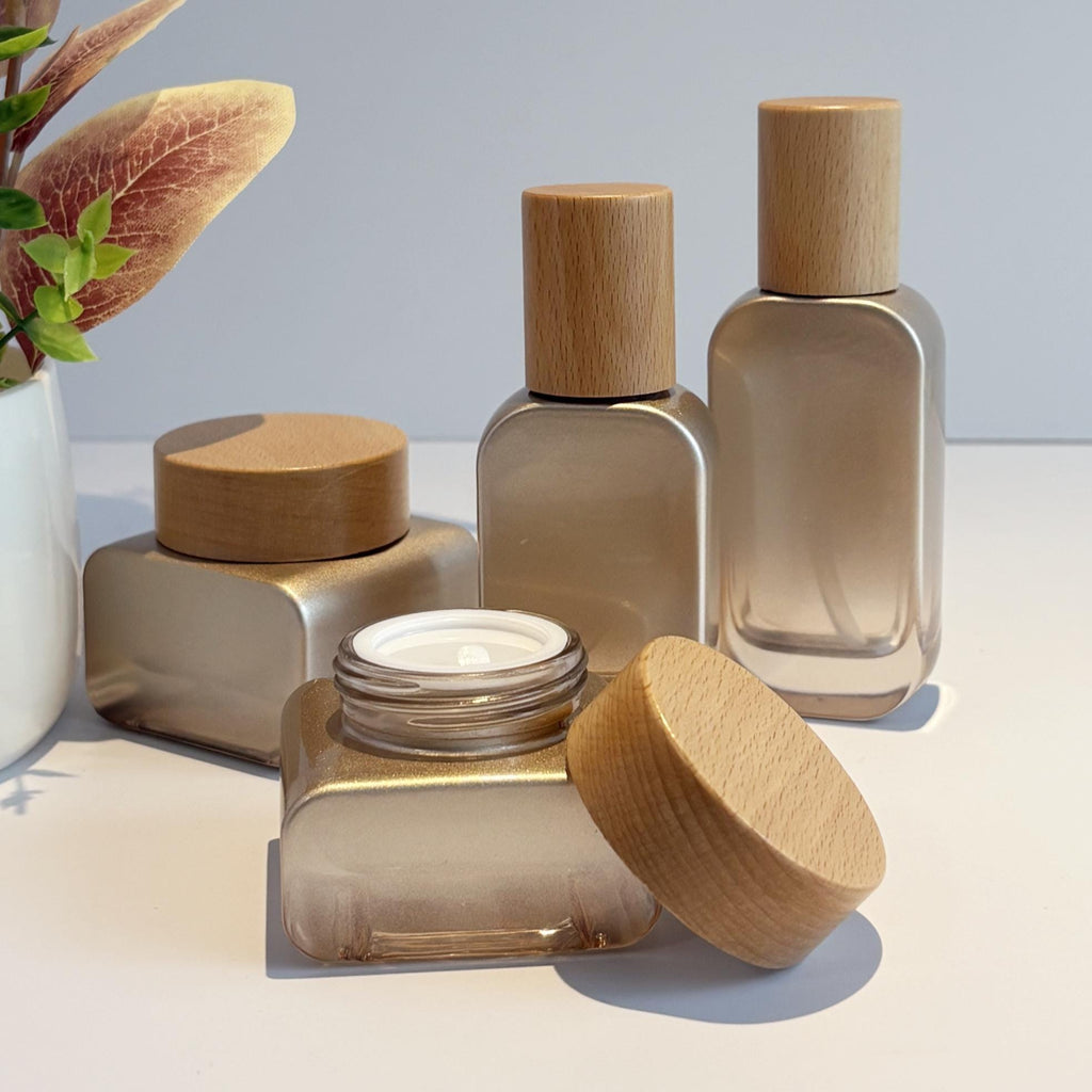 Luxury Glass Cosmetic Containers