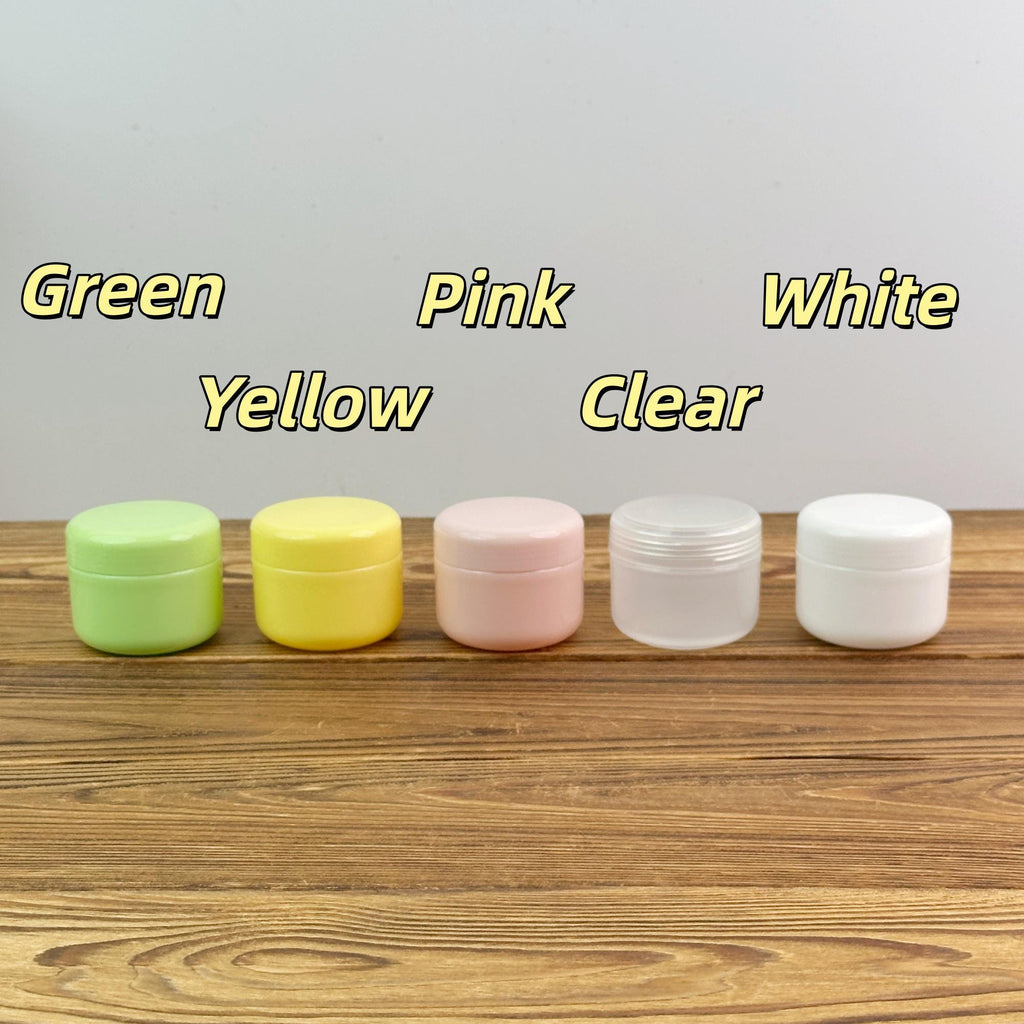 20g 50g Plastic Cream Jar with Inner Lid